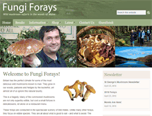 Tablet Screenshot of fungiforays.co.uk